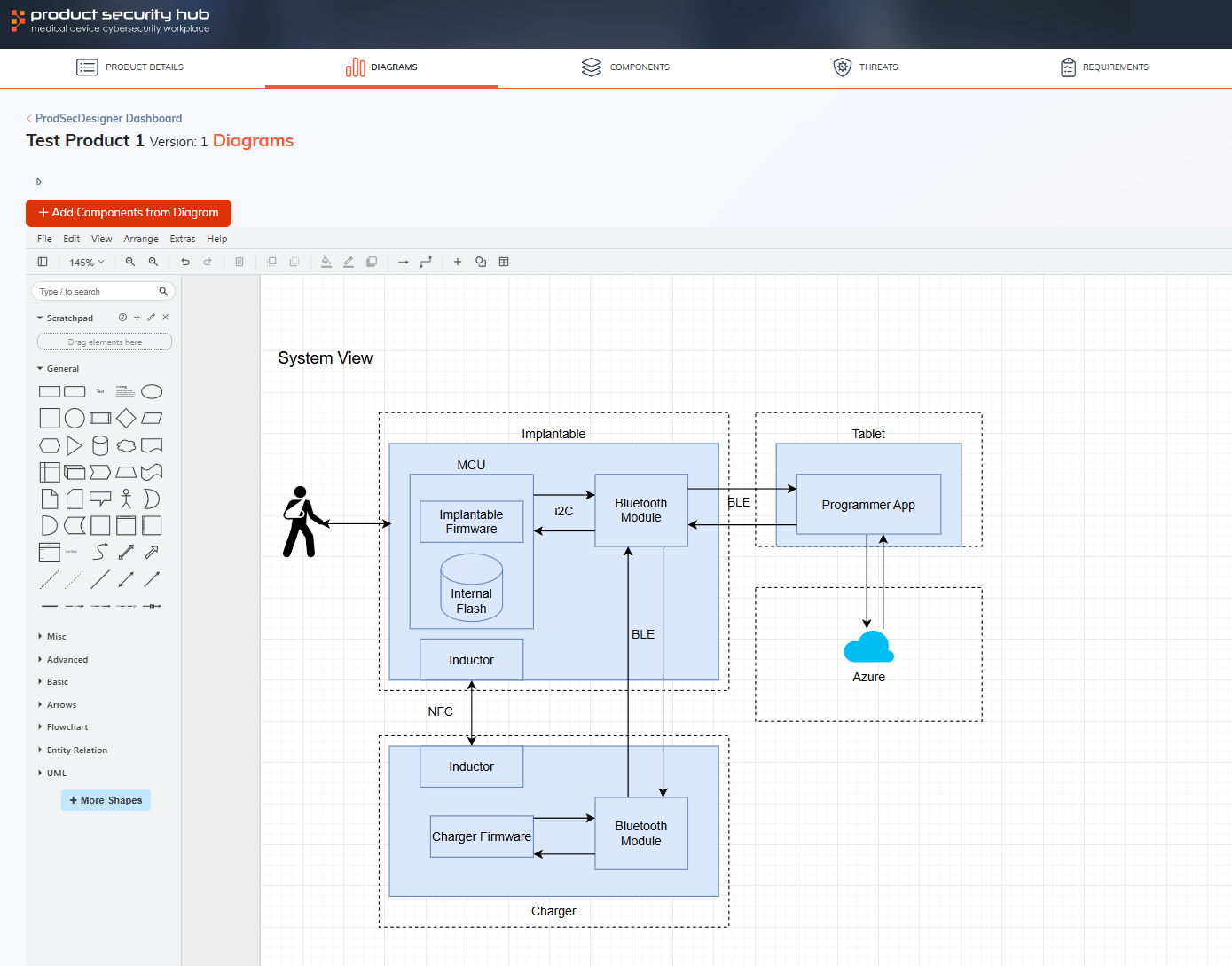 Architecture workspace screenshot
